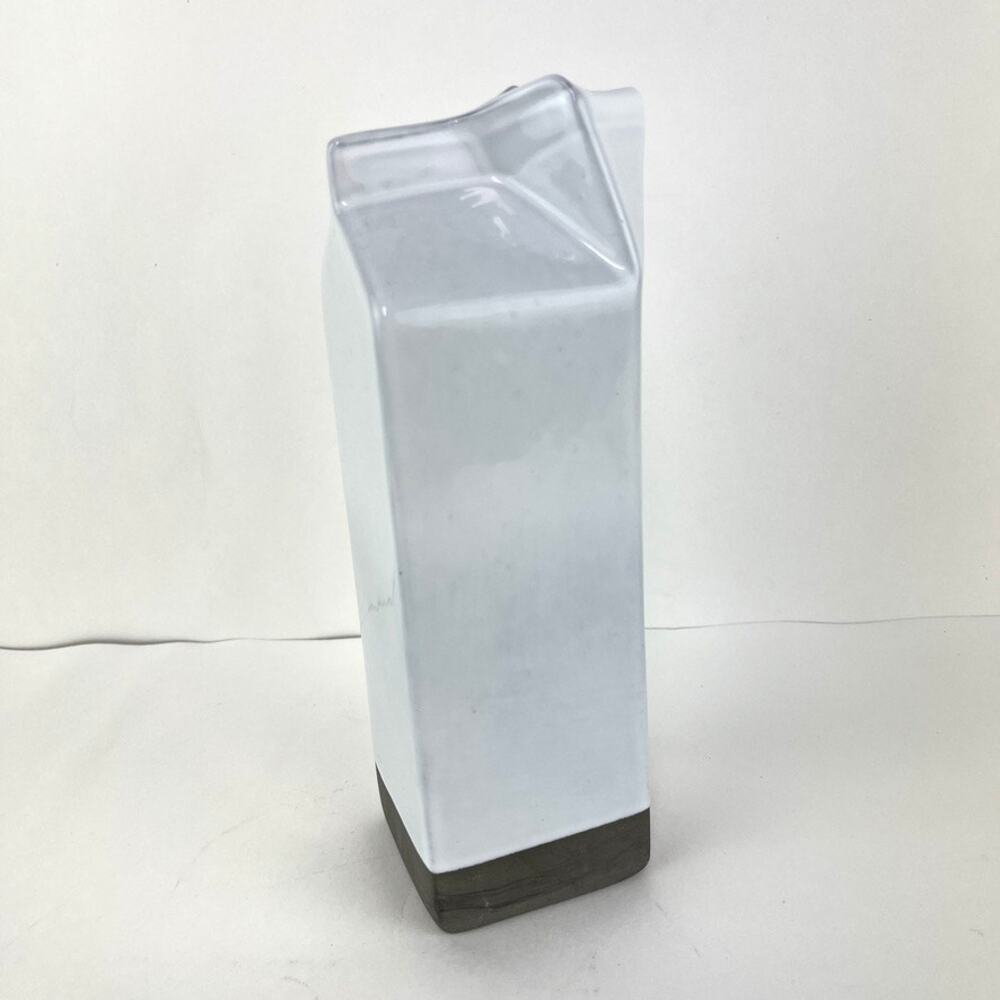 Costa Nova Stoneware Milk Carton Shape Pitcher